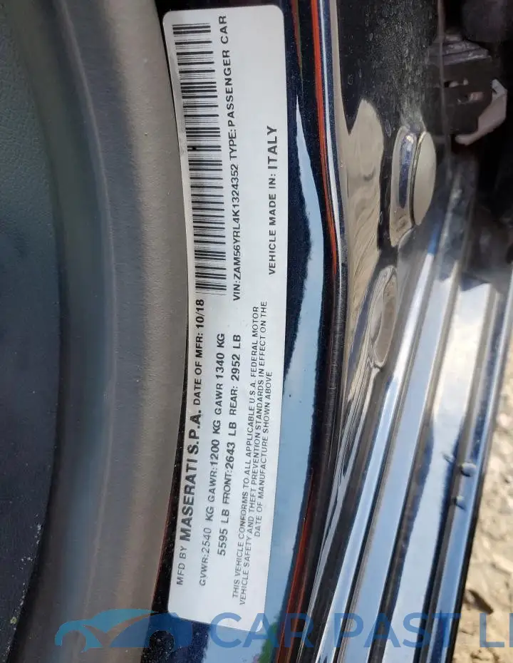 ZAM56YRL4K1324352# 12