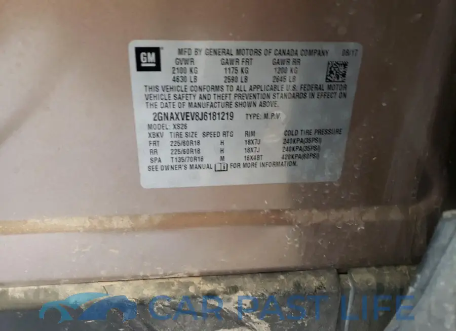 2GNAXVEV8J6181219# 13