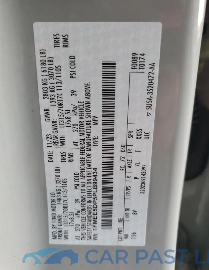 1FMEE5DP5PLB99434# 13