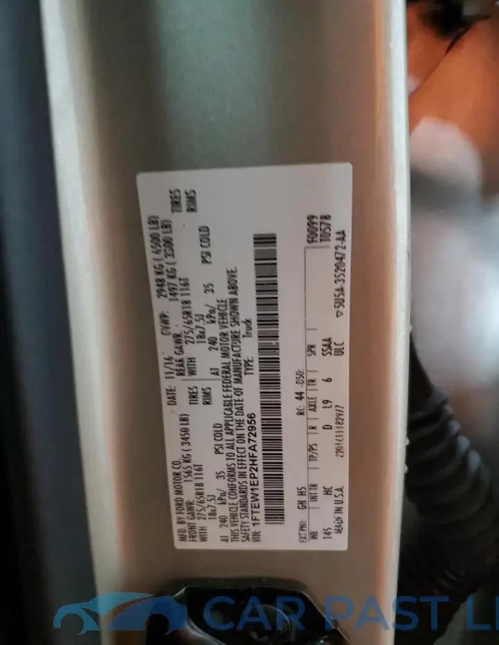 1FTEW1EP2HFA72956# 12