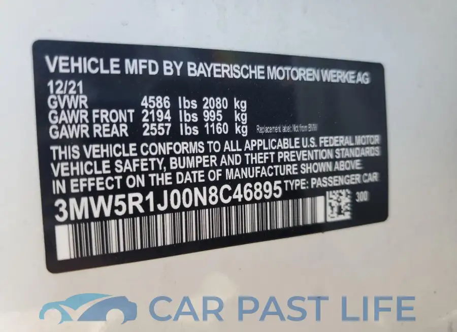 3MW5R1J00N8C46895# 12
