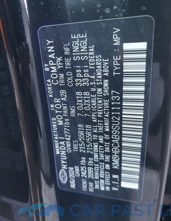 KM8HBCAB9SU211137# 14