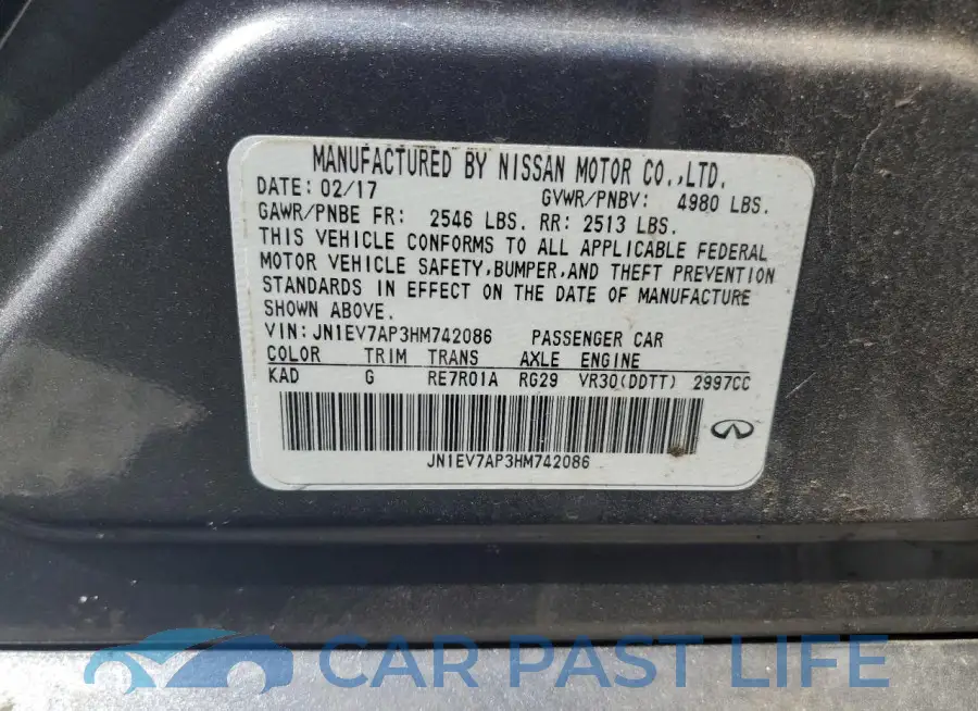 JN1EV7AP3HM742086# 12