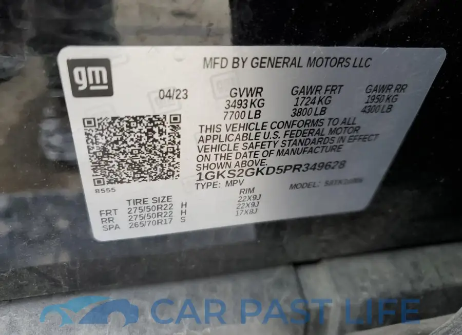 1GKS2GKD5PR349628# 13