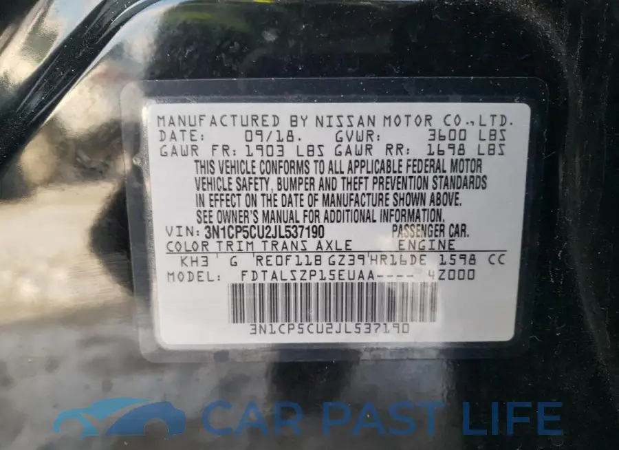 3N1CP5CU2JL537190# 13