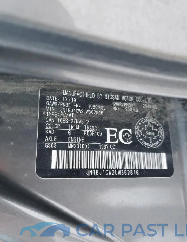 JN1BJ1CW2LW362816# 13
