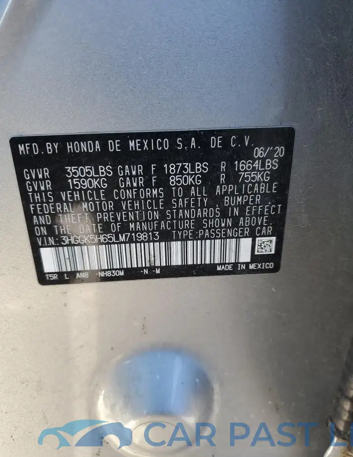 3HGGK5H65LM719813# 13