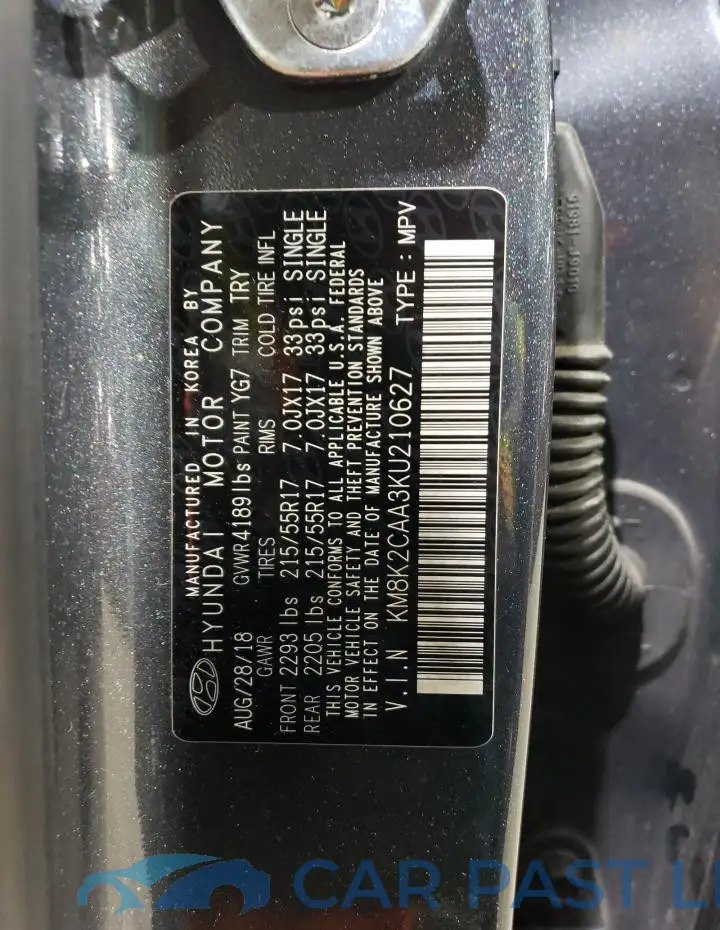 KM8K2CAA3KU210627# 12