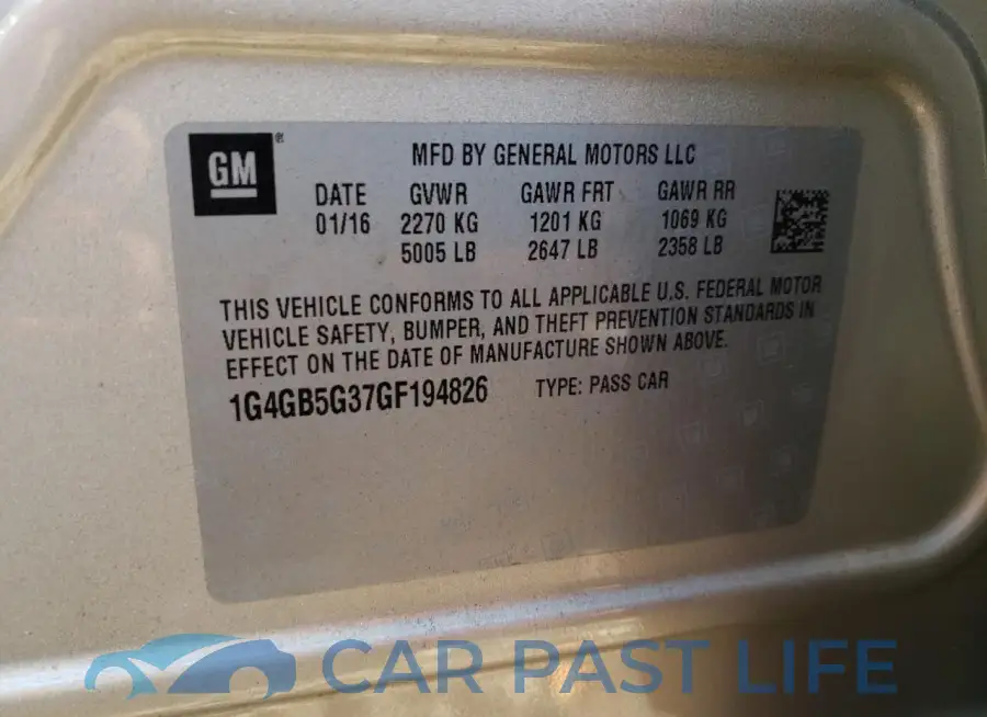 1G4GB5G37GF194826# 12