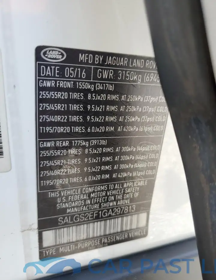 SALGS2EF1GA297813# 13