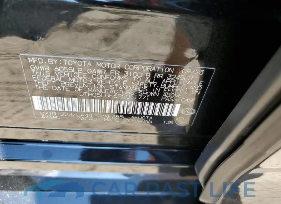 JTHG5LGF6P5011771# 12