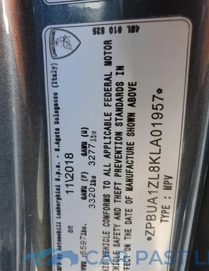 ZPBUA1ZL8KLA01957# 13