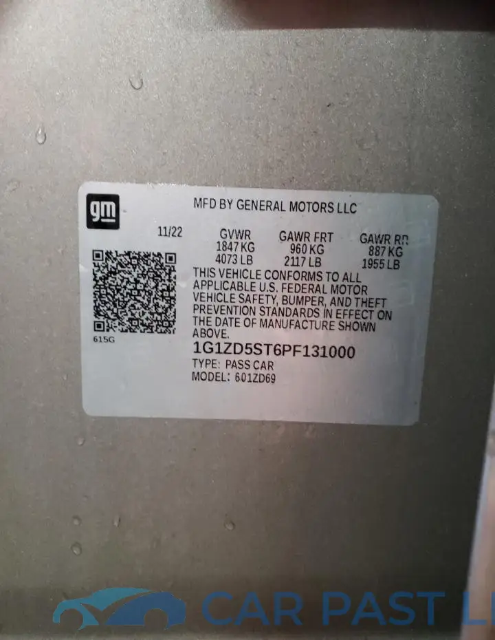1G1ZD5ST6PF131000# 12