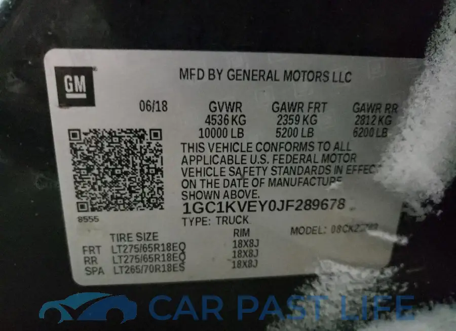 1GC1KVEY0JF289678# 12