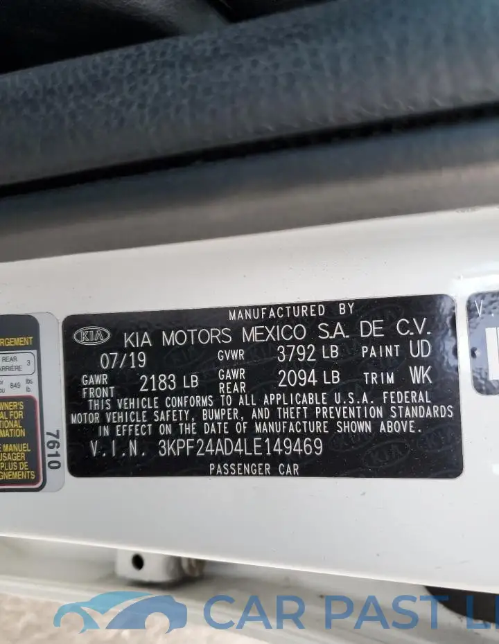 3KPF24AD4LE149469# 12