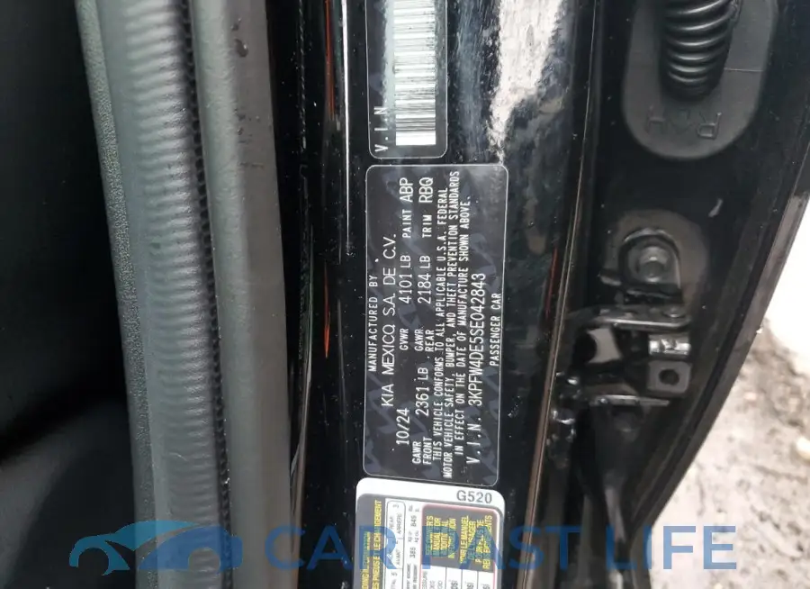 3KPFW4DE5SE042843# 12
