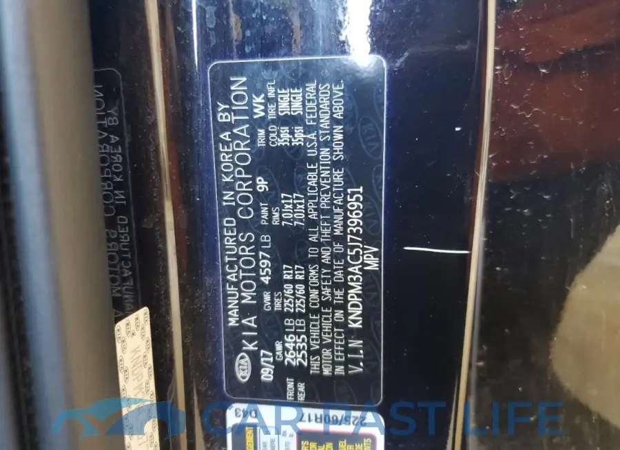 KNDPM3AC5J7396951# 13