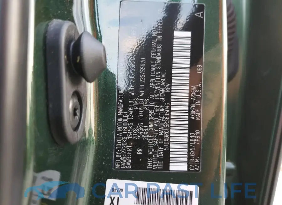 5TDXBRCH6RS615046# 13