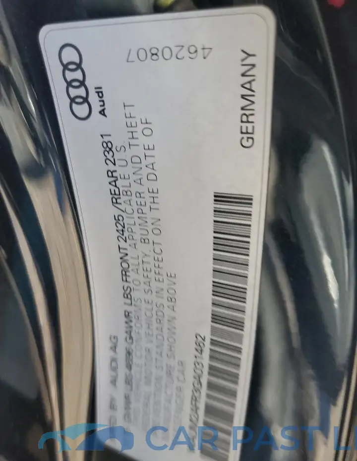 WAUM2AFR3GA031462# 13