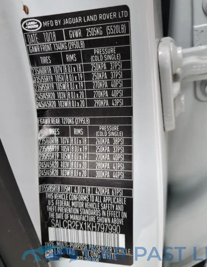 SALCR2FX1KH797990# 13