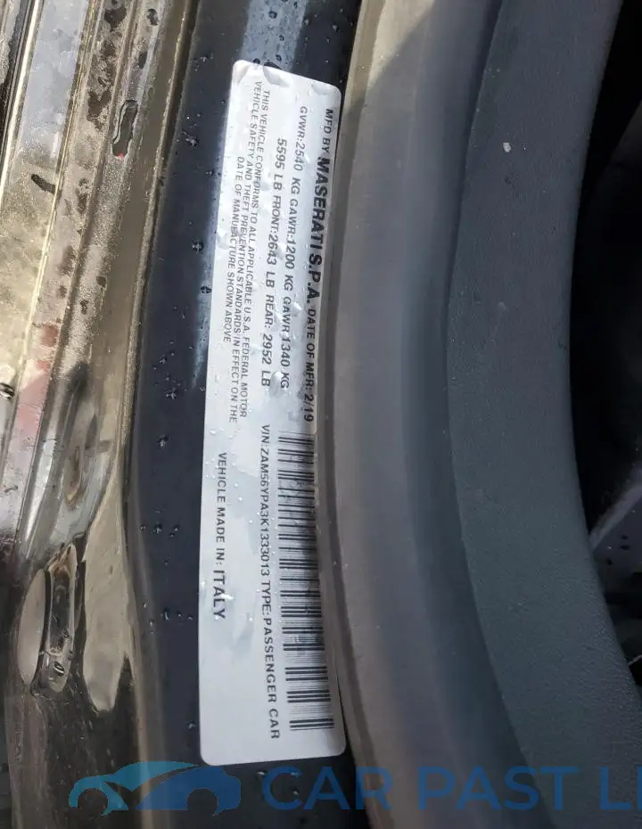 ZAM56YPA3K1333013# 12