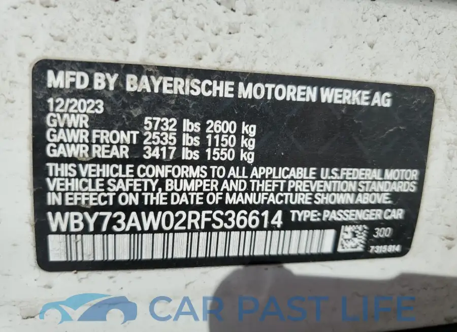 WBY73AW02RFS36614# 12