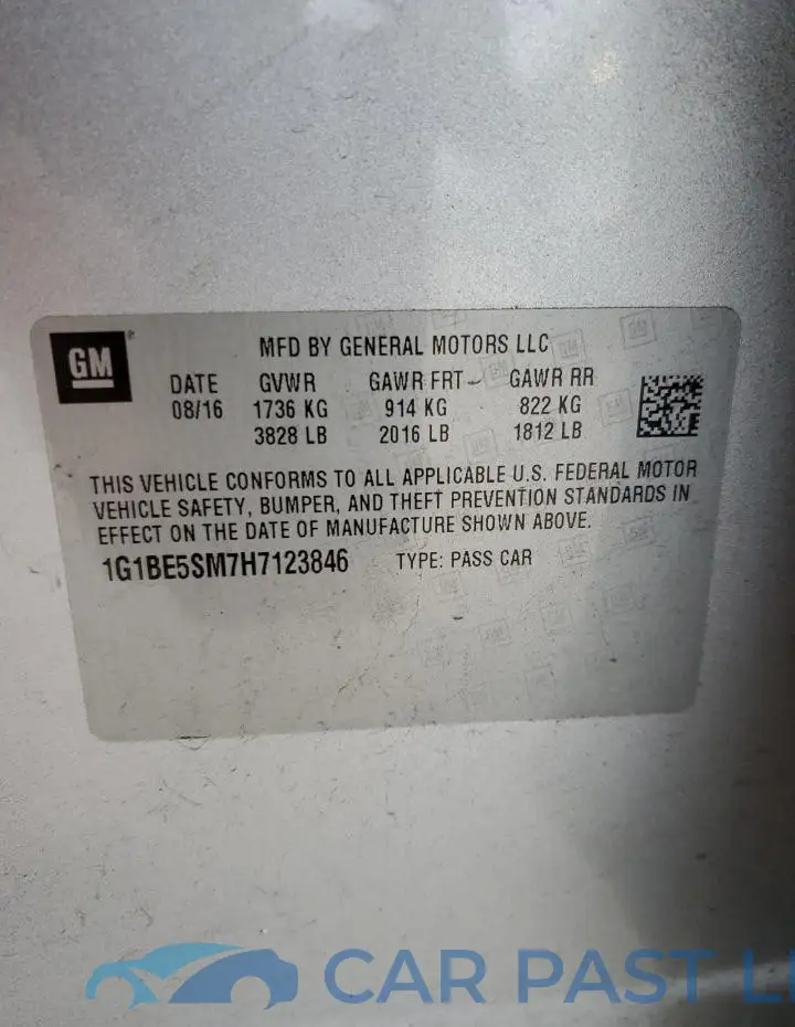 1G1BE5SM7H7123846# 12