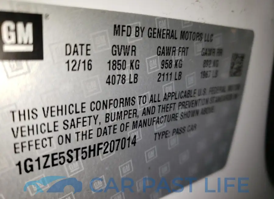 1G1ZE5ST5HF207014# 12