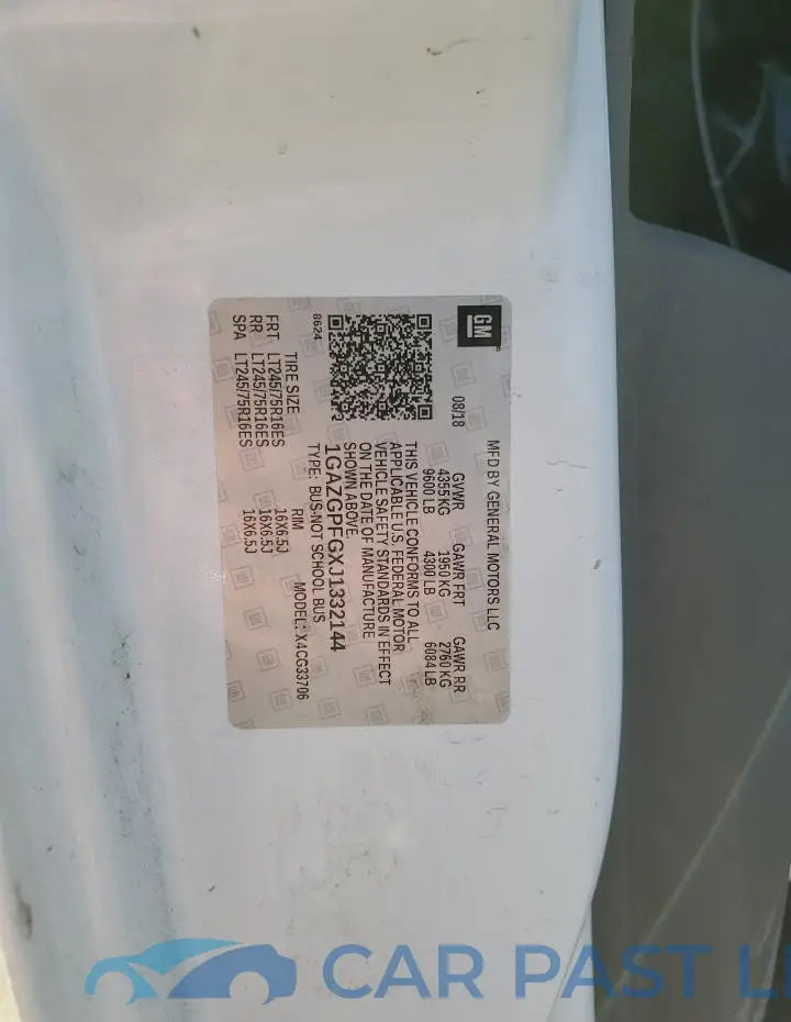 1GAZGPFGXJ1332144# 13