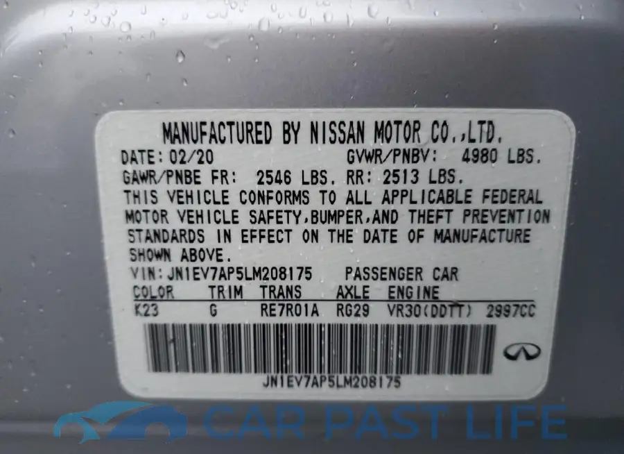 JN1EV7AP5LM208175# 12