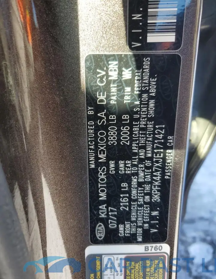 3KPFK4A7XJE171421# 12