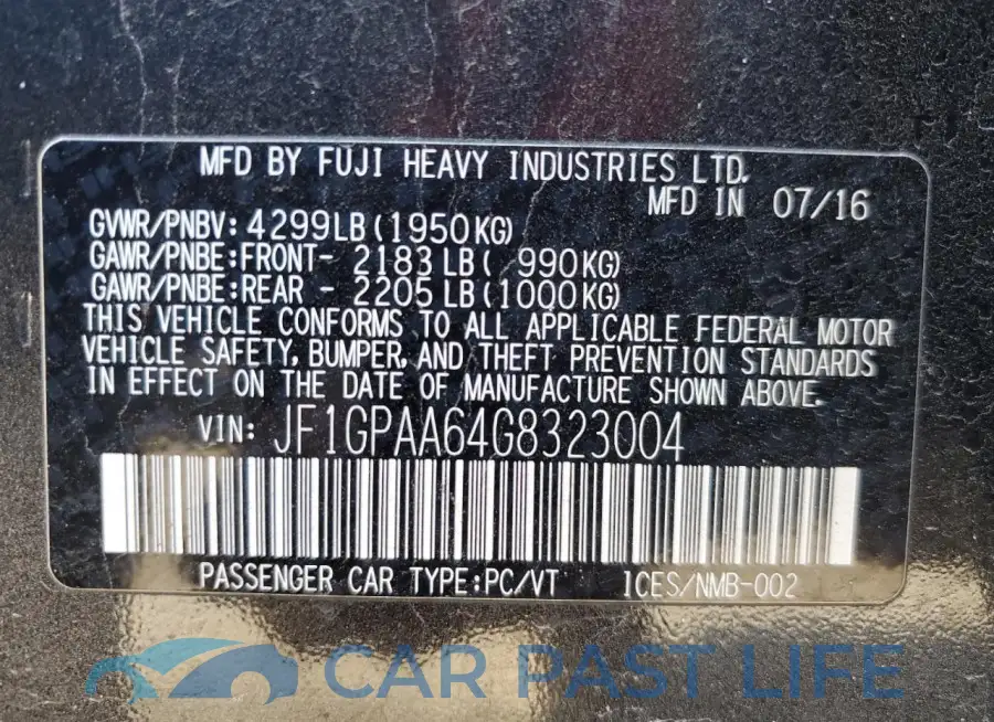 JF1GPAA64G8323004# 12