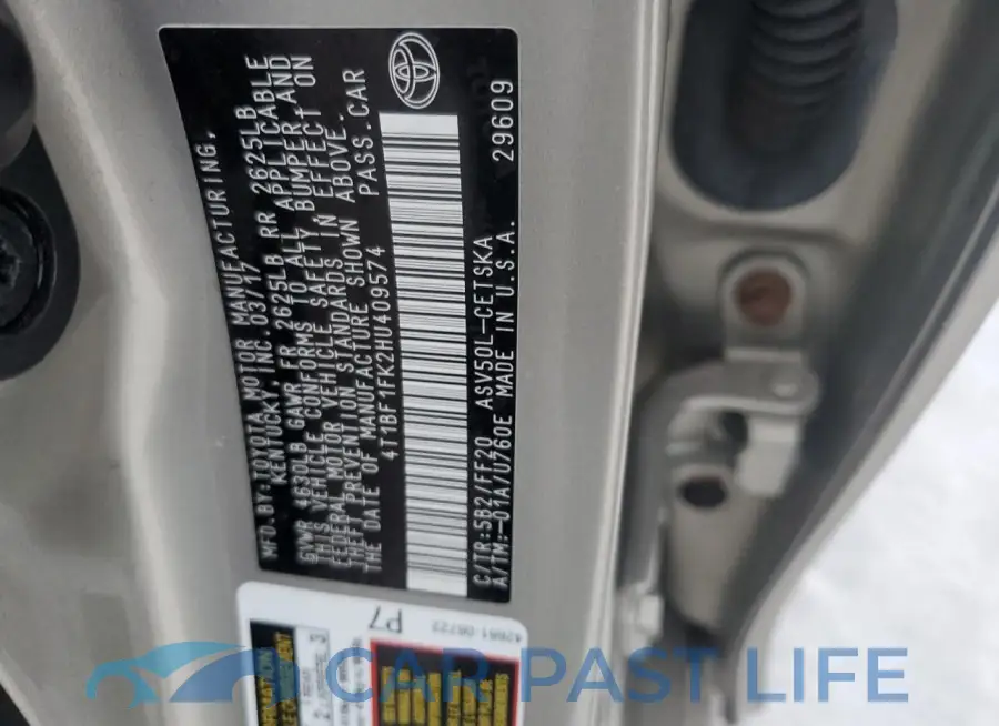 4T1BF1FK2HU409574# 12