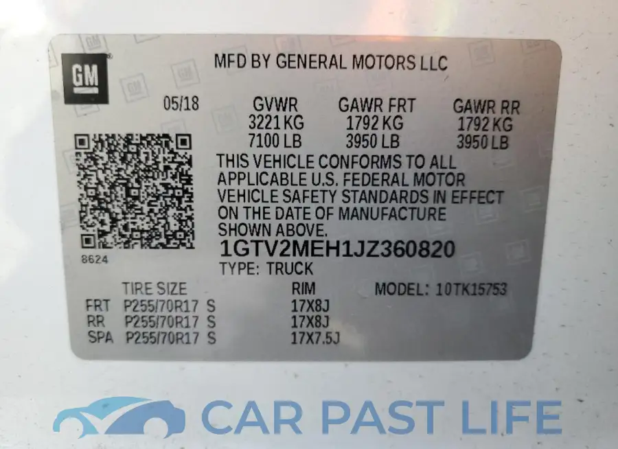 1GTV2MEH1JZ360820# 14