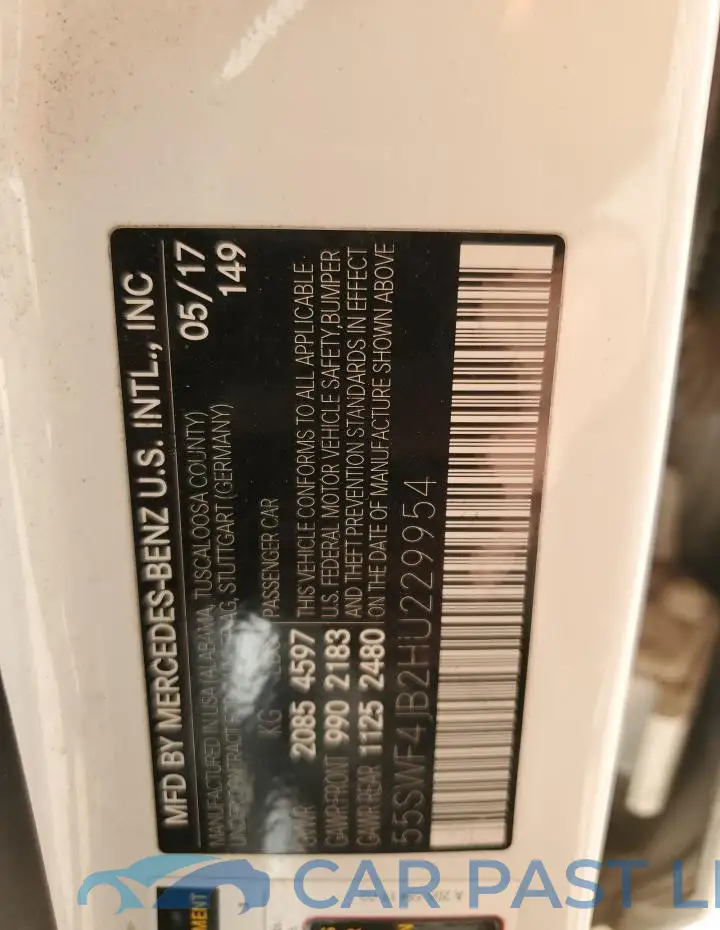55SWF4JB2HU229954# 12