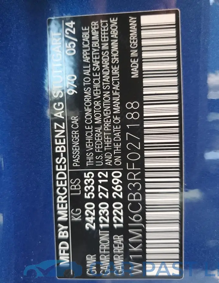 W1KMJ6CB3RF027188# 13
