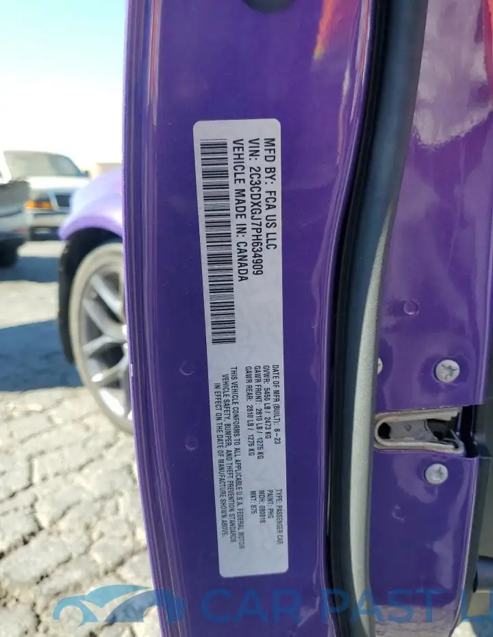 2C3CDXGJ7PH634909# 12