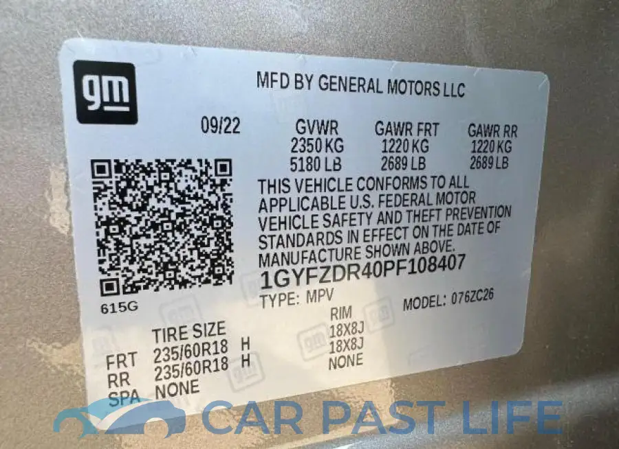 1GYFZDR40PF108407# 15