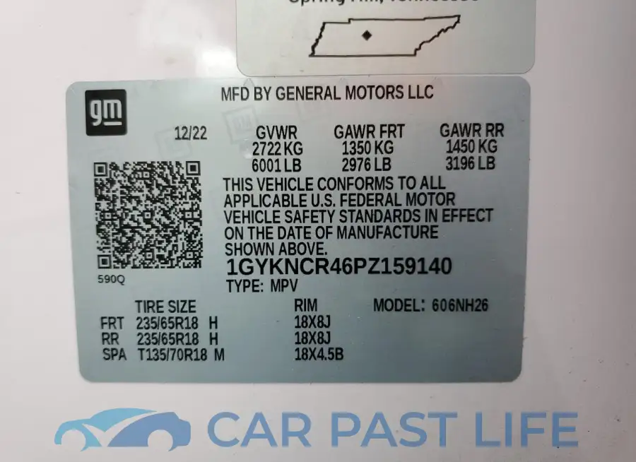 1GYKNCR46PZ159140# 14