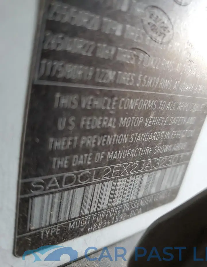 SADCL2FX2JA323017# 13