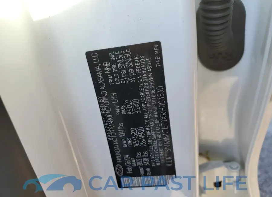 5NMMCET1XRH003530# 12