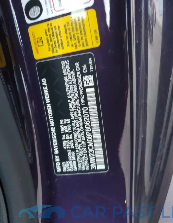 3MW23CM08P8D62070# 12