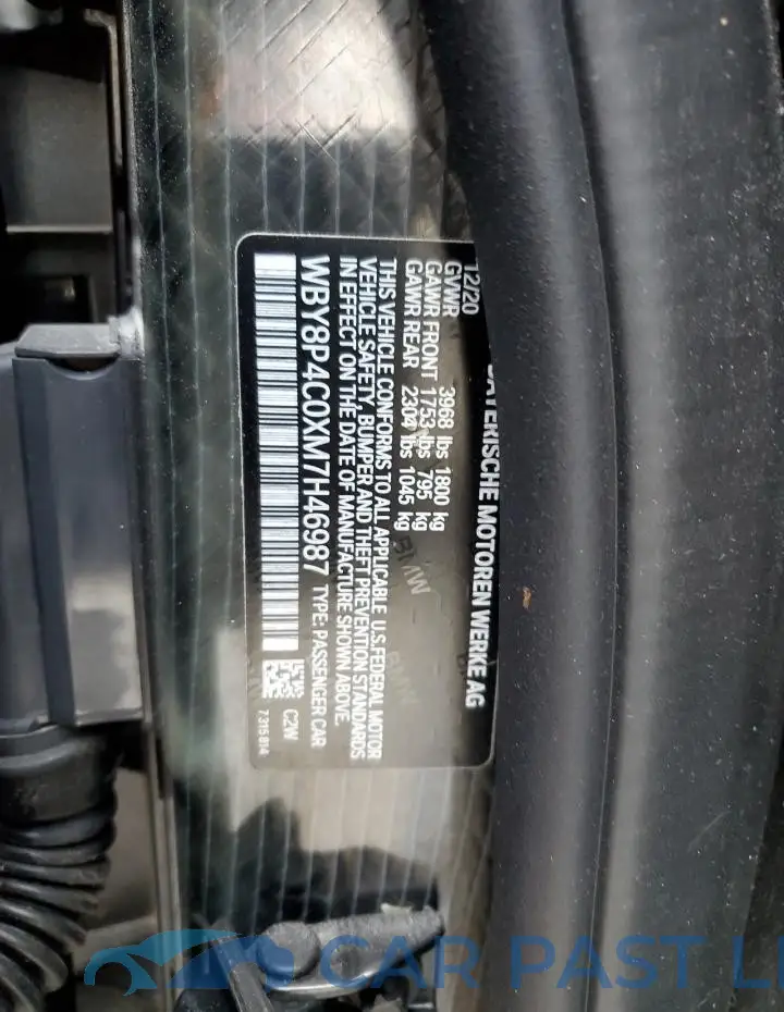 WBY8P4C0XM7H46987# 12