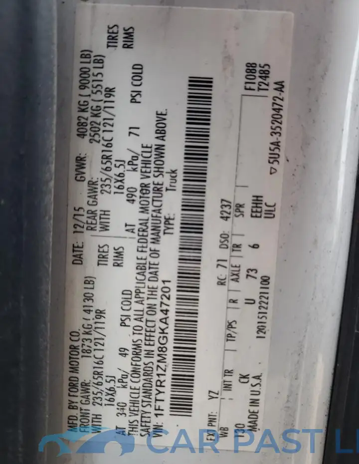 1FTYR1ZM8GKA47201# 13