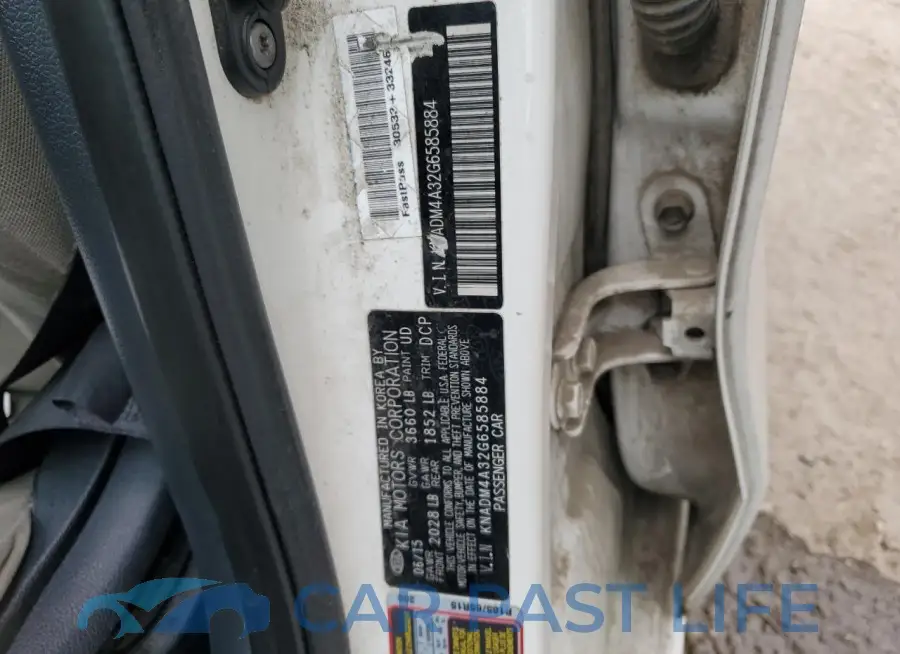 KNADM4A32G6585884# 12