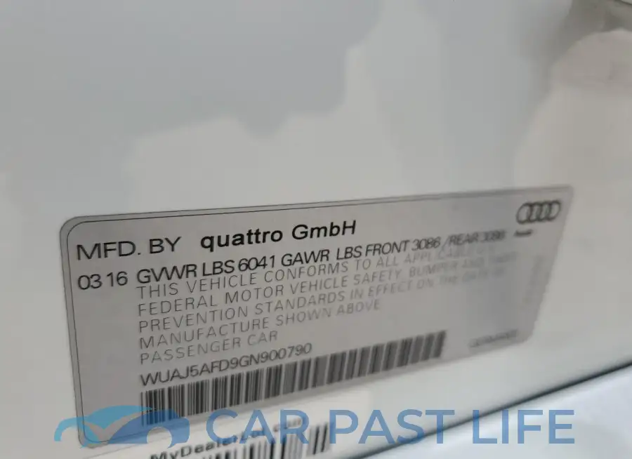 WUAJ5AFD9GN900790# 13