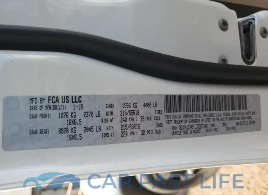 3C4NJCAB1JT287342# 13
