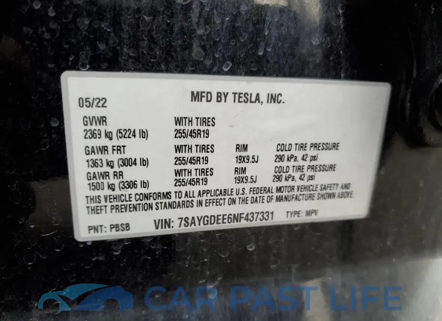7SAYGDEE6NF437331# 13