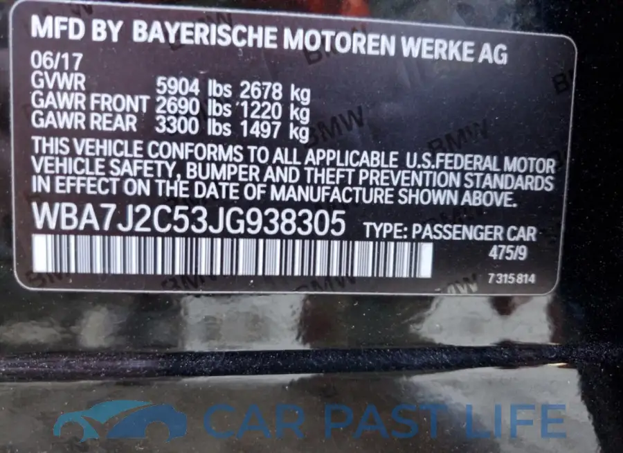 WBA7J2C53JG938305# 12