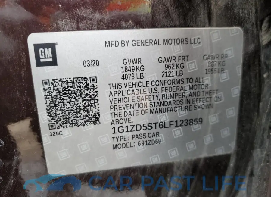 1G1ZD5ST6LF123859# 12